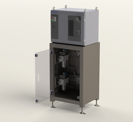 3D Modell eines Untergestells für Robotersteuerung