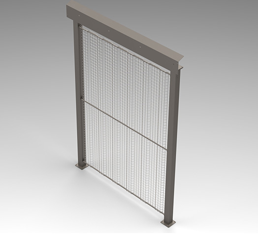 3D Modell eines Schutzzauns