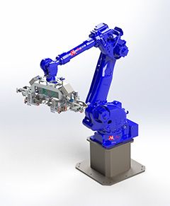 Beispiel einer Robotikanlage als 3D Modell